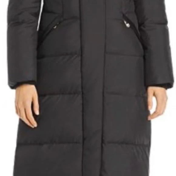 Cole Hahn Long Black Puffer Coat - Picture 6 of 11
